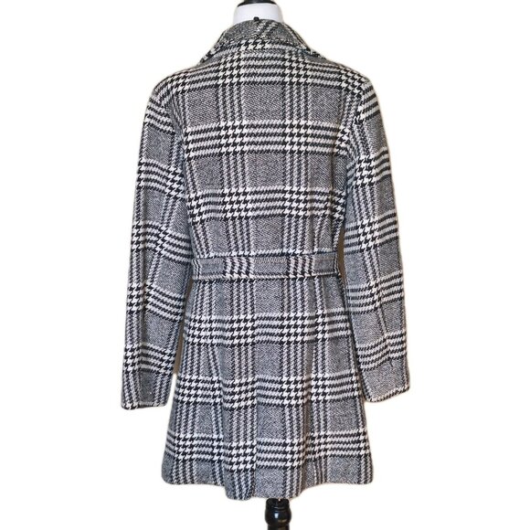 GUESS HOUNDSTOOTH CHECK Peacoat Black & White SIZE LARGE - Picture 6 of 14
